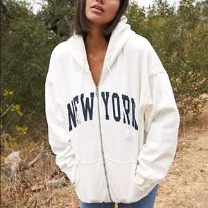 Pacsun John Galt New York zip up hoodie